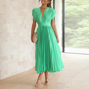 Adela™ | Elegante Plissé Maxijurk