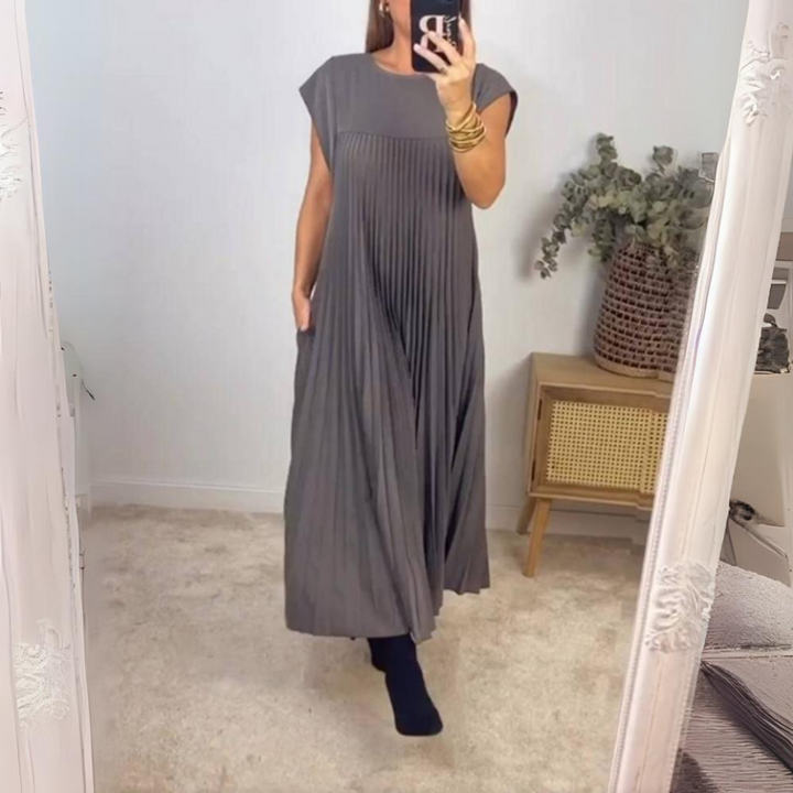 Seline® | Licht en fris geplooide jurk
