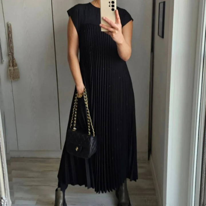 Seline® | Licht en fris geplooide jurk